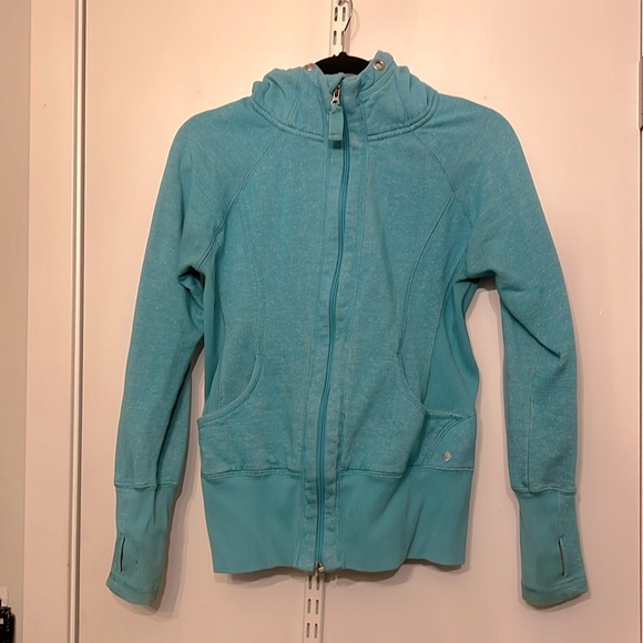 Lululemon Aqua Zip Up Hoodie - Picture 1 of 4